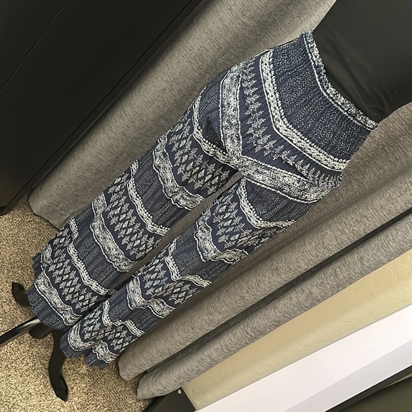 NWT multi print pants S. Never worn. They were too small for me. - Picture 3 of 5